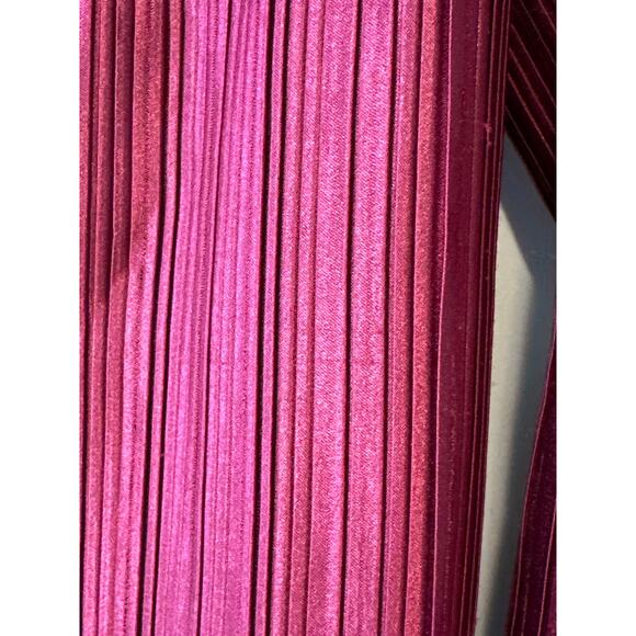 L’IDÉE Gatsby Pleated Oxblood Midi Dress Size L NWT Anthropologie - Picture 7 of 16